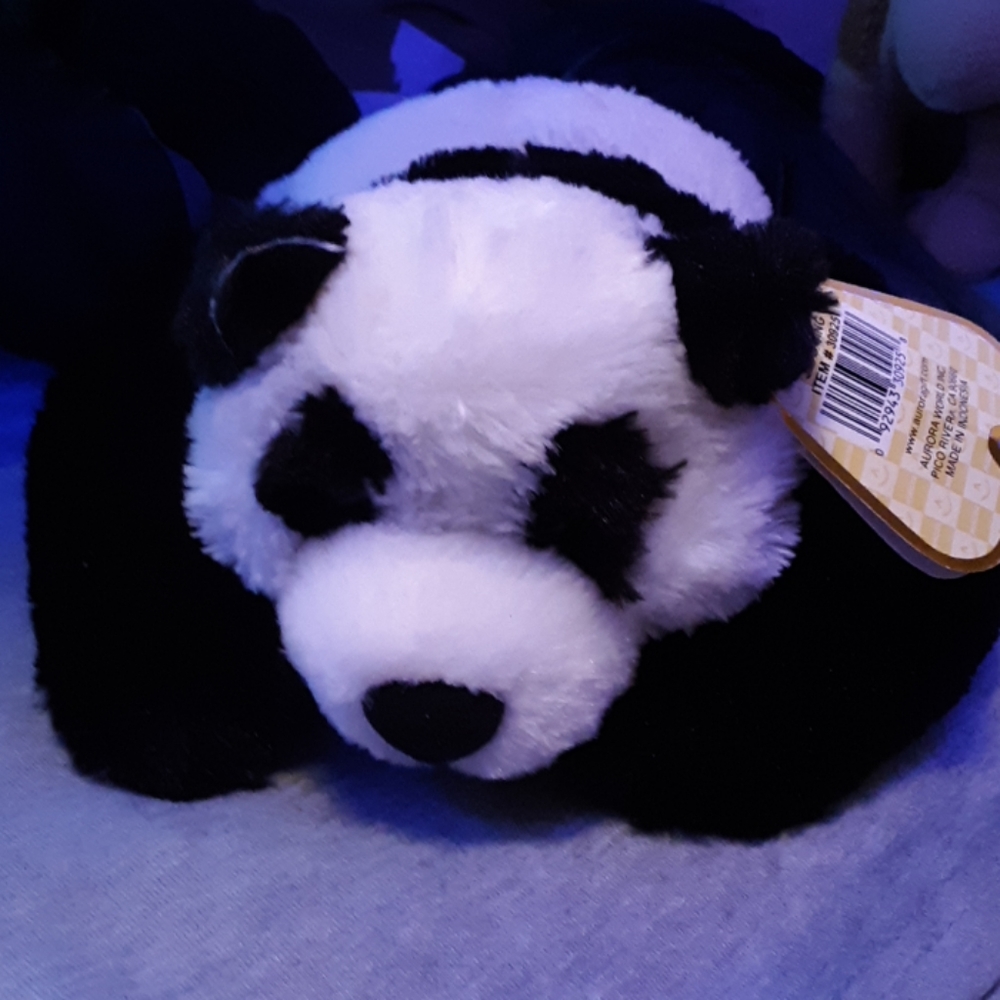 JING JING stuffed plush panda by Aurora NWT